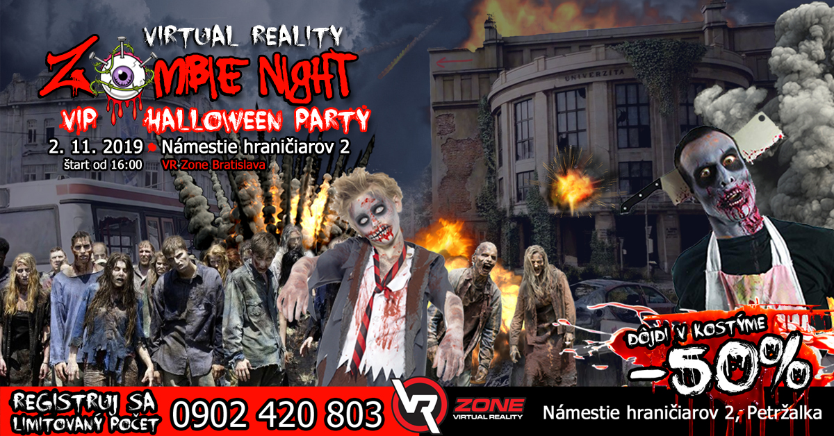 VIP HALLOWEEN PARTY s virtuálnou realitou vo VR ZONE
